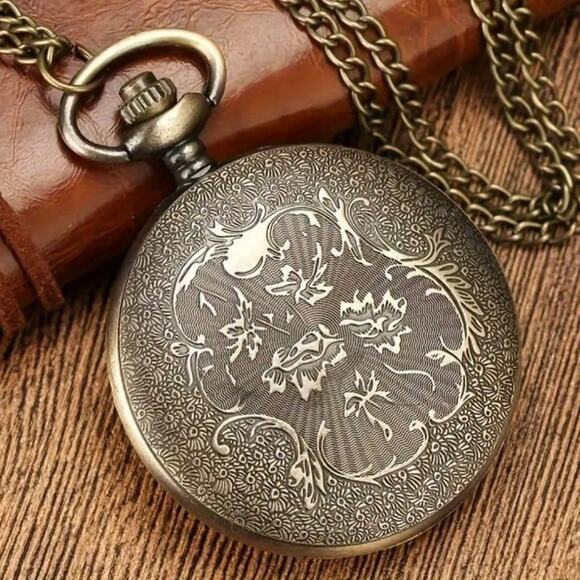s-l400.jpg Motorcycle Pocket Watch Biker Harley Hog Christmas Birthday Anniversary Gift